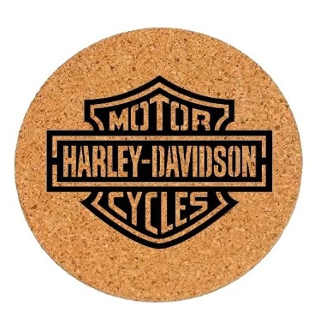 Dessous de plat en liège - Logo Harley Davidson