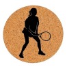 Dessous de plat en liège ou décoration - Tennis woman