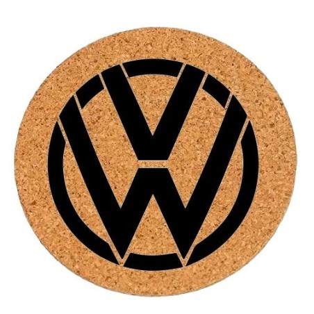 Dessous de plat en liège ou décoration - Logo VW