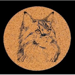 Dessous de plat en liège ou décoration - Maine Coon