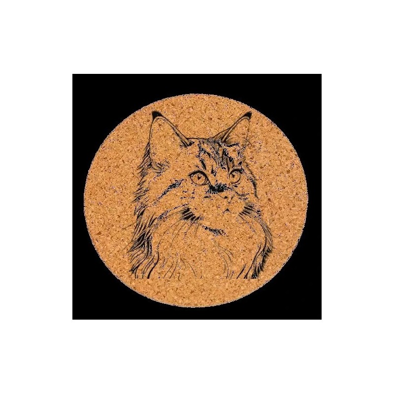 Dessous de plat en liège ou décoration - Maine Coon