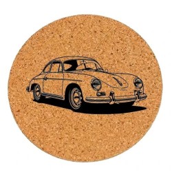 Dessous de plat en liège ou décoration - Porsche 356