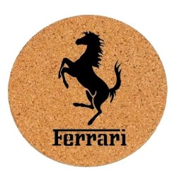 Dessous de plat en liège ou décoration - Logo Ferrari