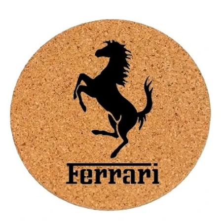 Dessous de plat en liège ou décoration - Logo Ferrari