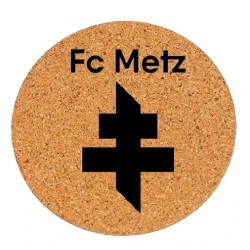 Dessous de plat en liège ou décoration - Logo FC Metz