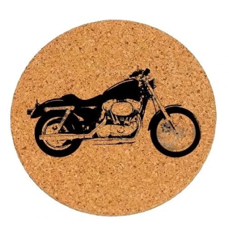 Dessous de plat en liège ou décoration - Harley Davidson