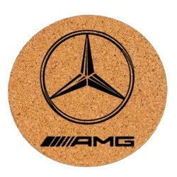 Dessous de plat en liège ou décoration - Logo Mercedes AMG