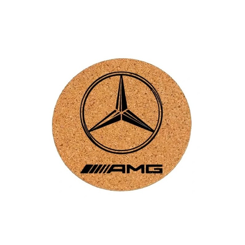 Dessous de plat en liège ou décoration - Logo Mercedes AMG