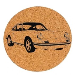 Dessous de plat en liège ou décoration - Porsche 911