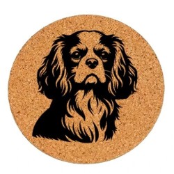 Dessous de plat en liège ou décoration - Cavalier King Charles