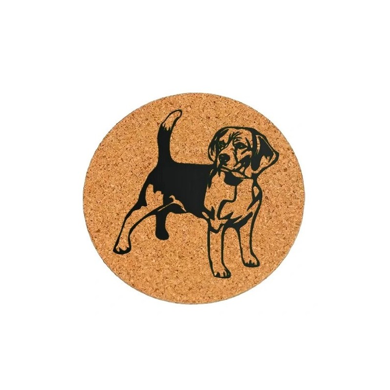 Dessous de plat en liège ou décoration - Beagle