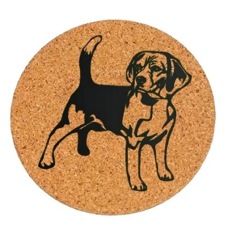 Dessous de plat en liège ou décoration - Beagle