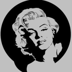 Miroir gravé au laser - Marilyn Monroe