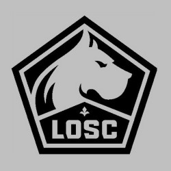 Miroir gravé au laser - Logo Foot - Losc