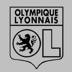 Miroir gravé au laser - Logo Foot - Olympique Lyonnais