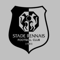 Miroir gravé au laser - Logo Foot - Stade rennais