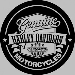 Miroir gravé au laser - Harley Davidson